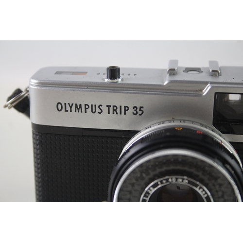 410 - Olympus Trip 35 Film Camera Working w/ D. Zuiko 40mm F/2.8 Lens