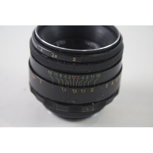 412 - Helios-44-2 58mm F/2 Vintage Manual Focus Camera Lens Mechanically Working