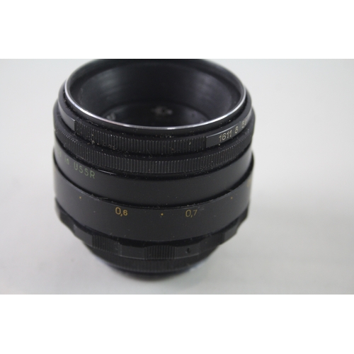 412 - Helios-44-2 58mm F/2 Vintage Manual Focus Camera Lens Mechanically Working