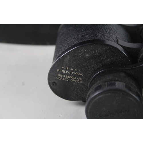 419 - Asahi Pentax 8x40 Wide Field 9.5° Binoculars Working w/ Original Case