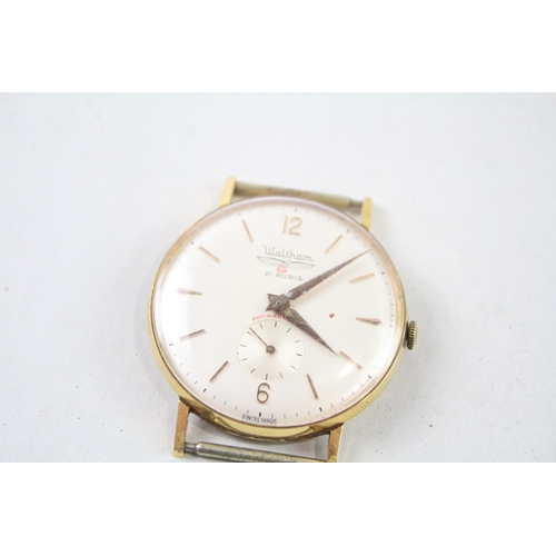 429 - Vintage Waltham Gold Tone Watch Hand-Wind WATCH RUNS