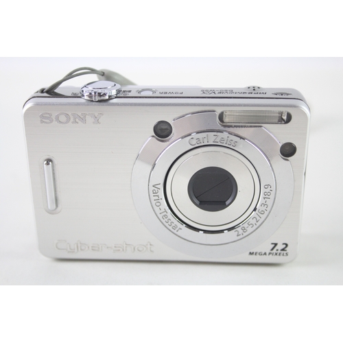 405 - Sony Cybershot DSC-W55 Digital Compact Camera Working w/ 3x Optical Zoom Lens