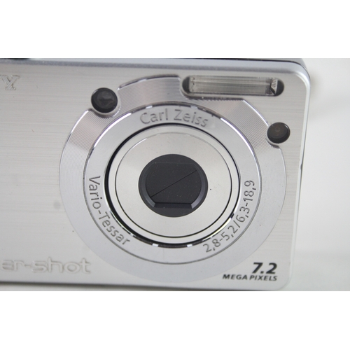 405 - Sony Cybershot DSC-W55 Digital Compact Camera Working w/ 3x Optical Zoom Lens