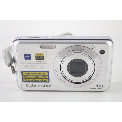 408 - Sony Cybershot DSC-W220 Digital Compact Camera Working w/ 4x Optical Zoom Lens