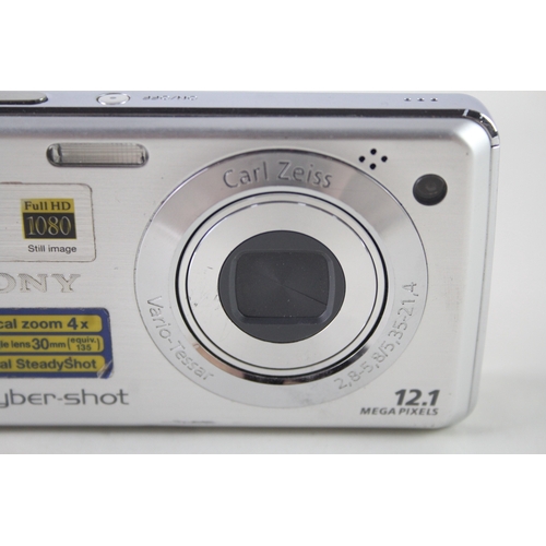 408 - Sony Cybershot DSC-W220 Digital Compact Camera Working w/ 4x Optical Zoom Lens