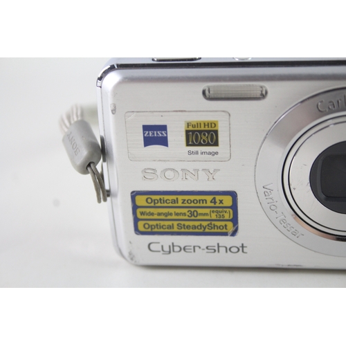 408 - Sony Cybershot DSC-W220 Digital Compact Camera Working w/ 4x Optical Zoom Lens