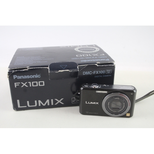 409 - Panasonic Lumix DMC-FX100 Digital Compact Camera Working w/ Leica Zoom Lens