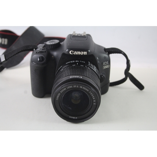 410 - Canon EOS 550D DSLR Digital Camera Working Inc Canon EFS 18-55mm F/3.5-5.6 IS II