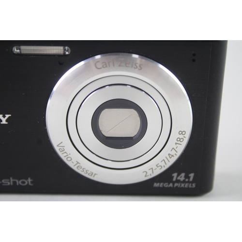 412 - Sony Cybershot DSC-W550 Digital Compact Camera Working w/ Zeiss 4x Zoom Lens