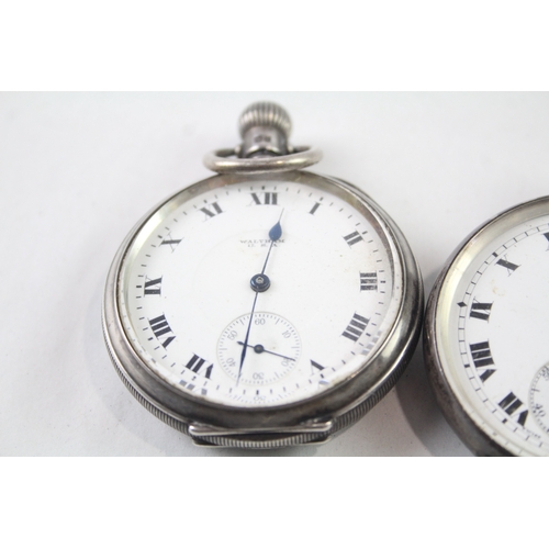 428 - Vintage Mixed Purity Silver Pocket Watches Hand/Key-Wind UNTESTED