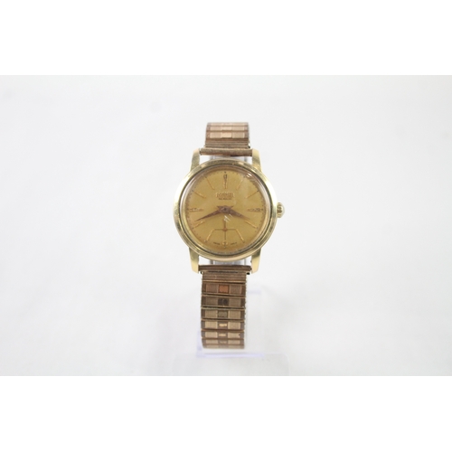 430 - Vintage Roamer Gold Tone Watch Hand-Wind WATCH RUNS