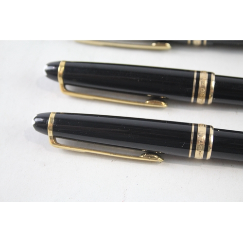 450 - Montblanc Meisterstuck Fountain Pen Set w/ 14ct White Gold Nib, Ballpoint Etc