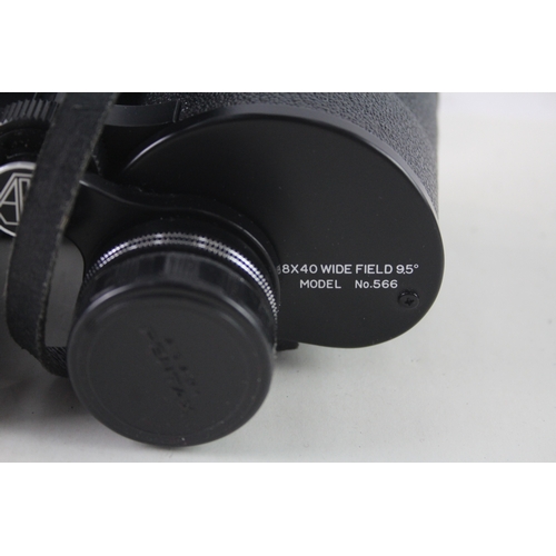 415 - Asahi Pentax 8x40 Wide Field 9.5° Binoculars Working w/ Original Case