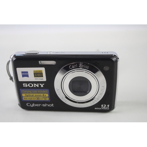 428 - Sony Cybershot DSC-W215 Digital Compact Camera Working w/ Carl Zeiss 4x Zoom