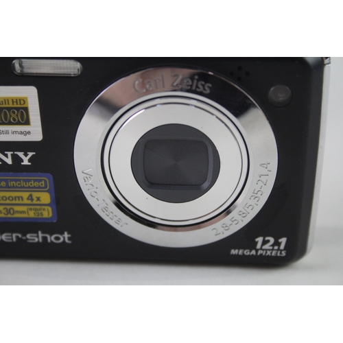 428 - Sony Cybershot DSC-W215 Digital Compact Camera Working w/ Carl Zeiss 4x Zoom