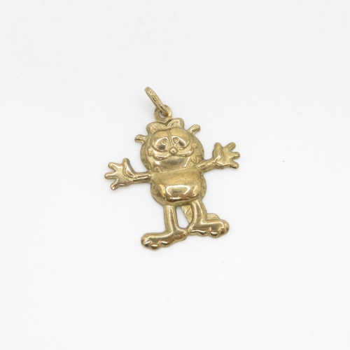 100 - 9ct gold Garfield charm (0.4g)