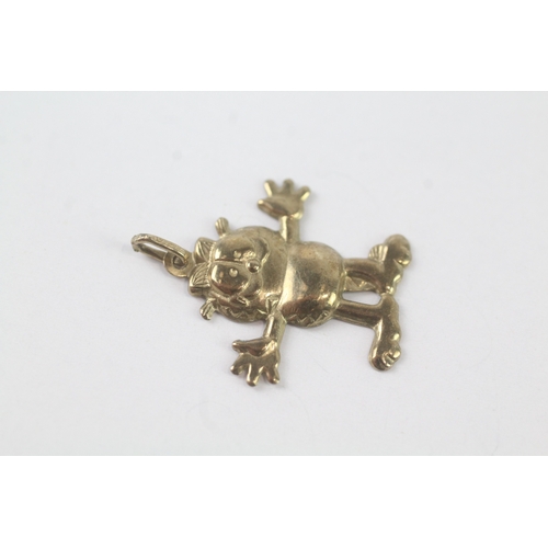 100 - 9ct gold Garfield charm (0.4g)