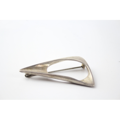 310 - Georg Jensen Sterling Silver Modernist Brooch 20g