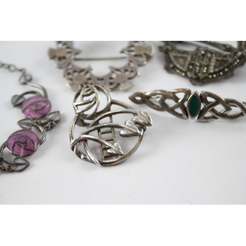 319 - Collection of Sterling Silver Celtic Jewellery inc. Carrick, Fish x 5 41g