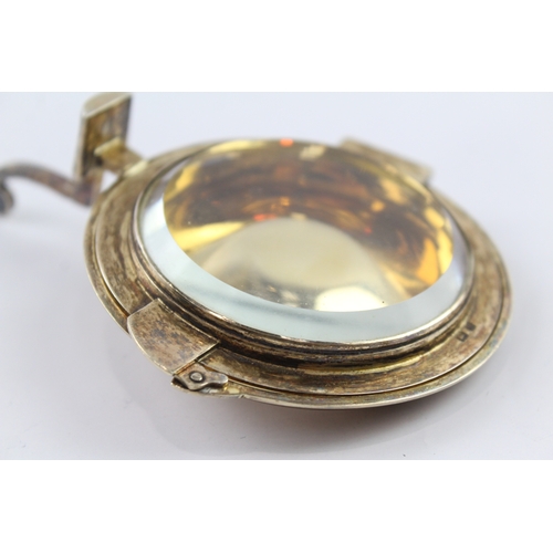 344 - Vintage Hallmarked 1926 Birmingham Sterling Silver Gilt Communion Pyx Dish 115g