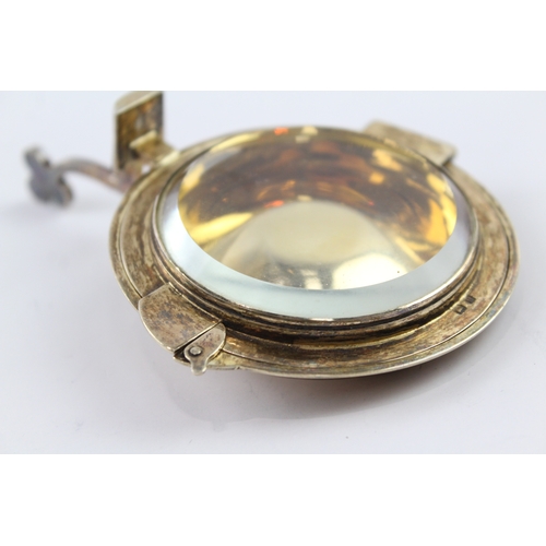 344 - Vintage Hallmarked 1926 Birmingham Sterling Silver Gilt Communion Pyx Dish 115g