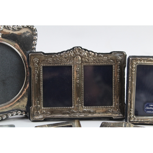 366 - 5 x Antique / Vintage .925 Sterling Silver Small Photograph Frames (431g)