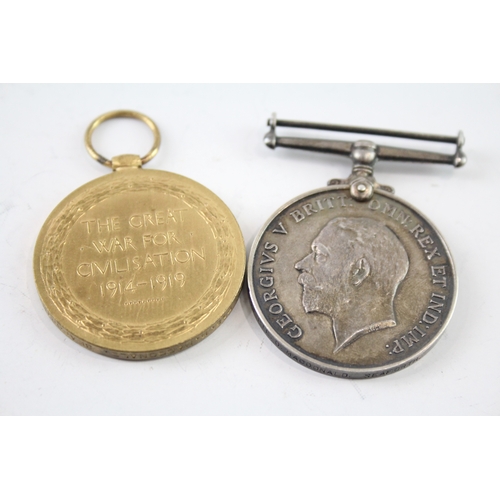 378 - WW1 Medal Pair 2638 Pte D. MacDonald Seaforth x 2