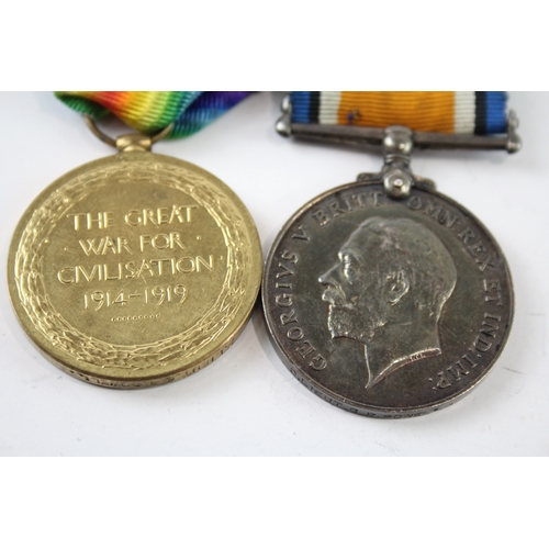 383 - WW1 Officers Medal Pair 2nd Lieutenant G.R. Powell x 2