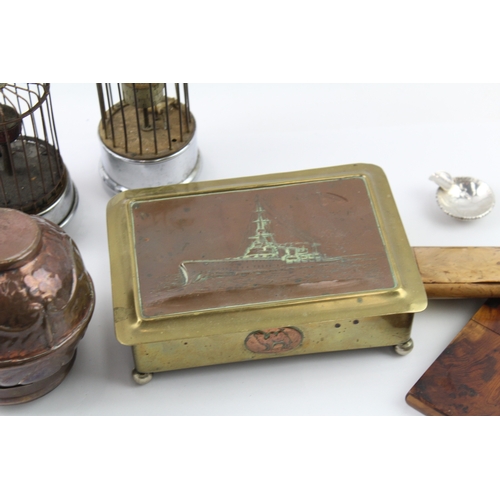 404 - Antique/Vintage Collectibles Inc Clockwork Bird, Cigarette Box Etc Joblot - clockwork items for spar... 