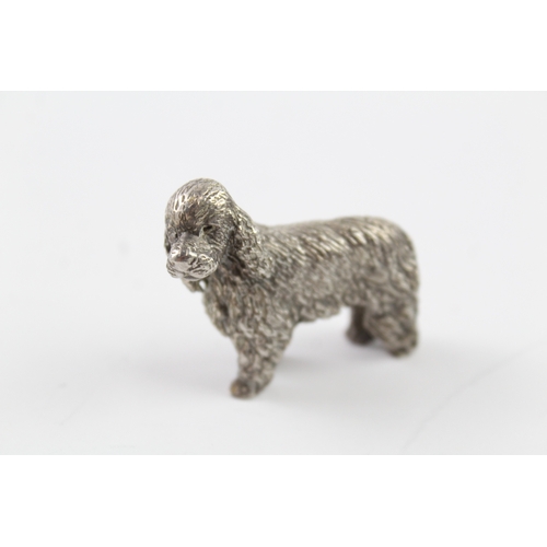 411 - .999 Silver Spaniel Dog Figure 87g