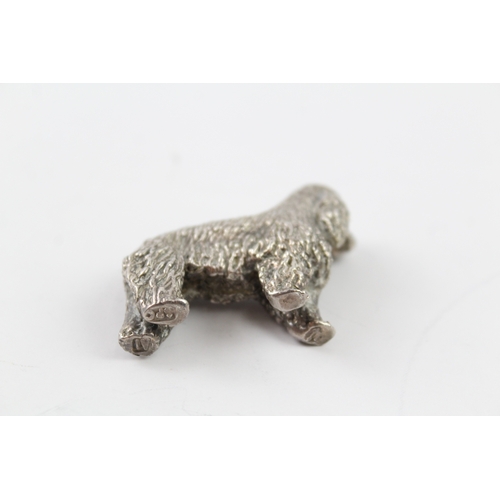 411 - .999 Silver Spaniel Dog Figure 87g