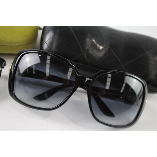 418 - Designer Sunglasses / Glasses Inc Gucci, Cases x 2