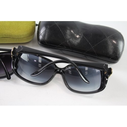 418 - Designer Sunglasses / Glasses Inc Gucci, Cases x 2