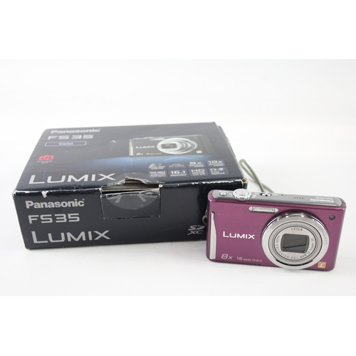 432 - Panasonic Lumix DMC-FS35 Digital Compact Camera Working w/ Leica 8x Optical Zoom