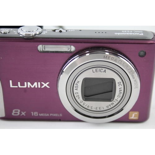 432 - Panasonic Lumix DMC-FS35 Digital Compact Camera Working w/ Leica 8x Optical Zoom