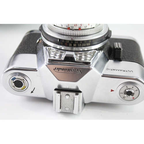 441 - Voigtlander Ultramatic w/ Septon 50mm F/2 Manual Camera Lens, Working w/ Case