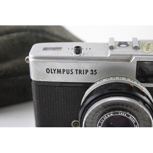 443 - Olympus Trip 35 Film Camera Working w/ D. Zuiko 40mm F/2.8 Lens