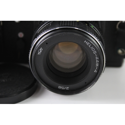 444 - Manual SLR Zenit 11 w/ Helios-44M-4 58mm F/2 Manual Camera Lens, Working