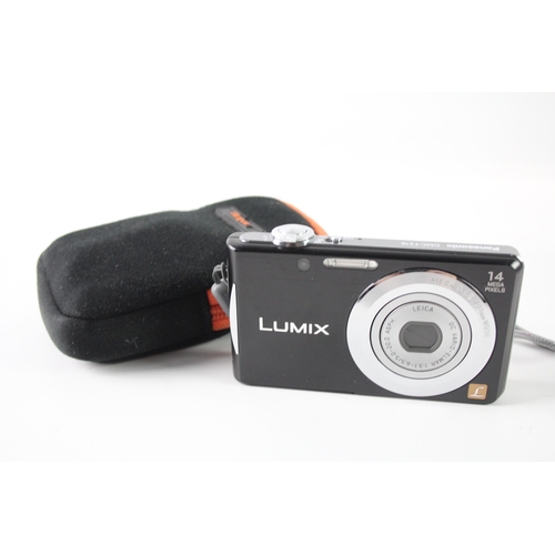 454 - Panasonic Lumix DMC-FS16 Digital Compact Camera Working w/ Leica 4x Lens