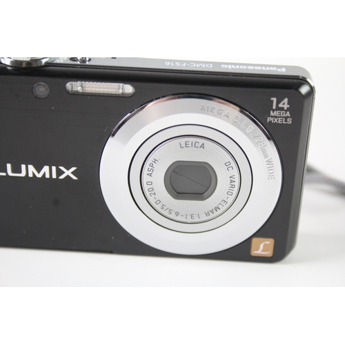 454 - Panasonic Lumix DMC-FS16 Digital Compact Camera Working w/ Leica 4x Lens