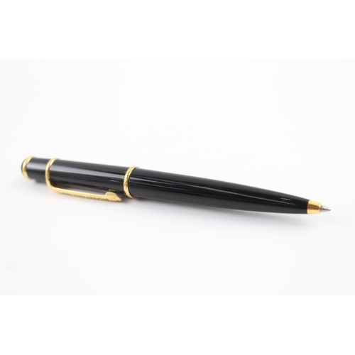 485 - Cartier Diablo Black Lacquer & Gold Plated Ballpoint / Biro Pen WRITING