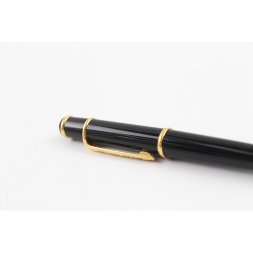 485 - Cartier Diablo Black Lacquer & Gold Plated Ballpoint / Biro Pen WRITING