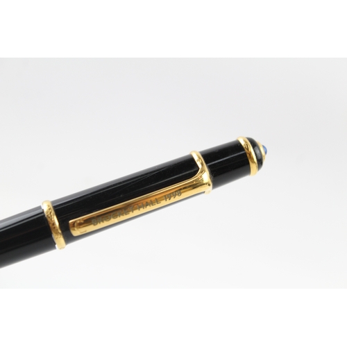 485 - Cartier Diablo Black Lacquer & Gold Plated Ballpoint / Biro Pen WRITING