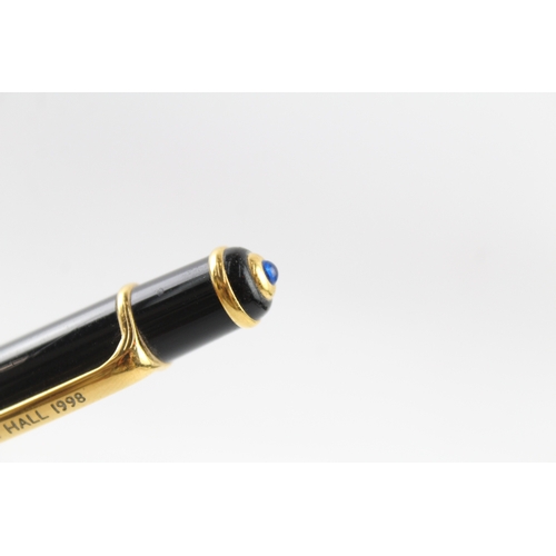 485 - Cartier Diablo Black Lacquer & Gold Plated Ballpoint / Biro Pen WRITING