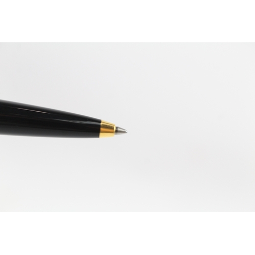 485 - Cartier Diablo Black Lacquer & Gold Plated Ballpoint / Biro Pen WRITING