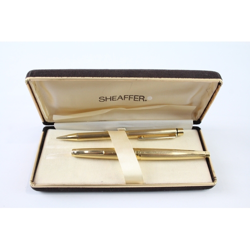 491 - Vintage Sheaffer Lady Sheaffer Gold Plated Fountain Pen w/ 14ct Nib WRITING