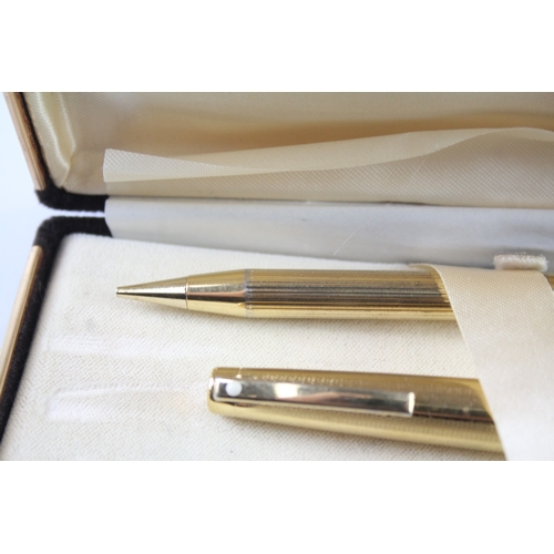 491 - Vintage Sheaffer Lady Sheaffer Gold Plated Fountain Pen w/ 14ct Nib WRITING