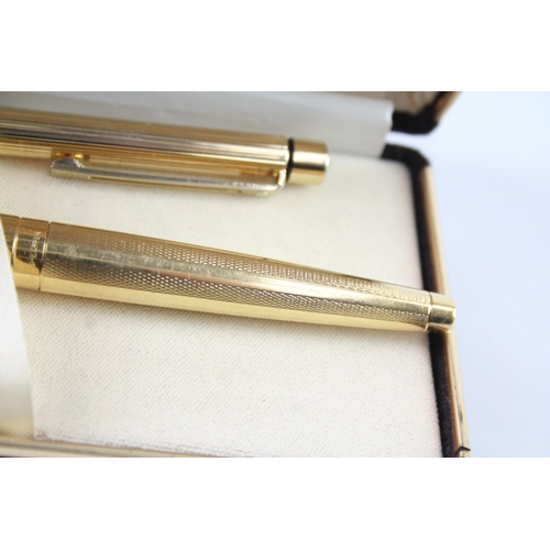 491 - Vintage Sheaffer Lady Sheaffer Gold Plated Fountain Pen w/ 14ct Nib WRITING