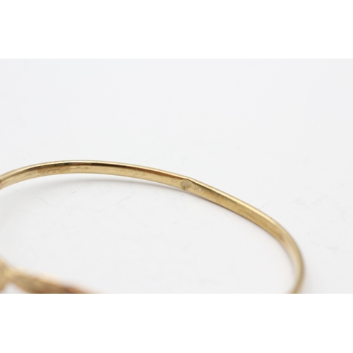 14 - 9ct gold snake bangle (3.3g)