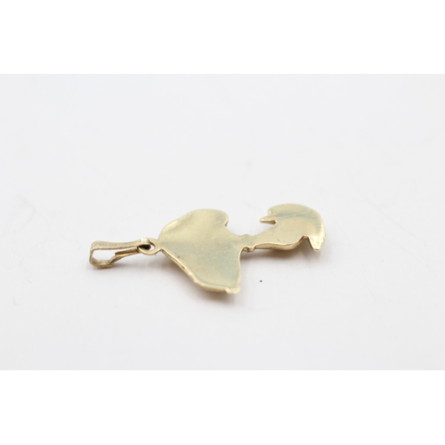 206 - 9ct gold snoopy charm (0.7g)